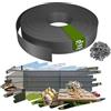 YRHome Strisce Privacy PVC 70m 4,7 cm Altezza 3,29㎡ per Recinzione Doppia Barra, Resistente agli Agenti atmosferici e UV, Opaco Giardino Balcone terrazzo, con 140 Clip di Fissaggio, Grigio