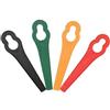 Generic 50 lame da giardinaggio in plastica per tosaerba, 12 x 7 mm di diametro, accessori per tagliaerba (arancione)