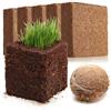 COM-FOUR® 5x terreno per coltivazione di cocco, fette di cocco rigonfianti | bricchette gonfiabili senza torba realizzate con fibra di cocco pressata - produce 5 litri di terriccio