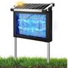 Dnenellr Lampada Antizanzare Solare da Esterno, Zanzariera Elettrica 4500V, Impermeabile IPX5, Ricaricabile USB 4000mAh, Lampada Zanzare Senza Fili con Picchetto per Giardino, Prato, Terrazzo