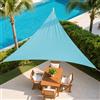 Generic Tenda parasole triangolare, blocco UV, per cortile, terrazza, patio, giardino, attività all'aperto e strutture, 25 x 20 m, blu