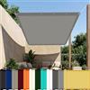 LZJD Tenda a Vela Parasole 80 x 150 cm Protección Rayos UV Telo Tenda da Sole Senza Foratura per Esterno, Giardino e Terrazza, Piscina, Grigio Chiaro