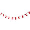 Pandiui23 Bandiera Polonia 40 pz bandiera polacca ghirlanda polonia 11,4 m bandierine polonia bandiera nazionale polonia 14 x 21 cm per decorazioni bar giardino (Polonia)