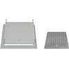 EDILSTORE Chiusino in Plastica con Viti e Guarnizione, Coperchio e Telaio Ermetico Antiodore per Pozzetto, Antiscivolo, Grigio, Varie Dimensioni 20x20 30x30 40x40 55x55 (30x30)