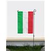 Dauksta Bandiera da giardino verticale italiana, stampa su entrambi i lati, realizzata in UE (30 x 45 cm)