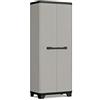 Keter Armadio Planet Alto, 3 ripiani regolabili, Grigio, 68x39x173H cm