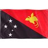 Runesol Bandiera Papua Nuova Guinea Flag, 91x152cm, 3ft x 5ft, 4 Occhielli, 1 Occhiello in Ogni Angolo, Bandiera Nazionale Papua, Interno, Esterno, Colori Vividi