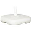 Tomaino - Base per Ombrellone in Plastica, Supporto Ombrellone Riempimento Ad Acqua o Sabbia per Giardino, Esterno, Mare, Campeggio 44x44x12 cm