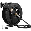 JOEJET Avvolgitubo auto-retrattile per idropulitrice, 15,7 m x 0,9 cm, in acciaio resistente, avvolgitubo a doppio braccio, 4000 PSI