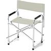 VERDELOOK Sedia Regista in Poliestere 47x57 cm Altezza 78 cm, Avorio, Esterni Giardino terrazza