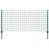 vidaXL Recinzione Euro 20x1 m in Acciaio Verde