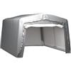 Gecheer Tenda da magazzino, resistente ai raggi UV, multiuso, industriale, tenda in vimini, tenda in pellicola, 370 x 370 x 260 cm (lunghezza x larghezza x altezza), 8 cinghie di ancoraggio e 4
