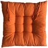 AGDLLYD Cuscini di Seduta Cuscino Sedia 40x40x5cm per Interno ed Esterno - Molti Colori - Imbottitura Spessa Cuscino Trapuntato/Cuscino per Pavimento (Arancione)
