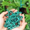 Generic Confezione da 20 clip da giardino, clip di supporto in plastica per pomodori, orchidee, viti, legacci morbidi per steli, riutilizzabili, verdi