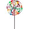 Kinetic Art HQ Metal Wind Spinner: Multi-colore Kaleidoscope Duett