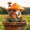 Generic Casa delle fate a forma di fungo, paletto da giardino in acrilico, decorazione acrilica per interni ed esterni, idea regalo per ornamenti in vaso di fiori e abbellimento del paesaggio, adatto per