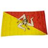 R&F srls Bandiera Sicilia Trinacria Tessuto Misura Standard 90 X 150 cm