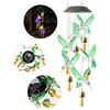 BSOMAM Colibrì, 7 colori per esterni con campane, luci decorative a LED a energia solare, per decorare cortili, interni ed esterni, luci decorative a risparmio energetico con ganci