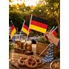Generic Confezione da 10 bandiere della Germania, piccole bandiere tedesche, 12,7 x 20,3 cm, per Oktoberfest, calcio, parata