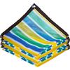 OTIGA Schermo Telo Ombreggiante Tessuto Parasole,Panno Parasole A Righe Colorate Per Giardino 75% Di Blocco Uv Antipioggia,Rete Patio Vela All'Aperto Pergola (2mx3m/6.6ftx9.8ft)