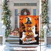 Generic Bandiera da giardino di Halloween per esterni, verticale su entrambi i lati, in iuta, benvenuto, giardino, piccola bandiera da cortile, decorazione per la casa, casa per le vacanze, fattoria