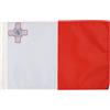 AZ FLAG Bandiera Malta 45x30 cm Stendardo Maltese Poliestere 100D Asola | Uso interno ed esterno bandiera decorativa doppie cuciture e bordi rinforzati con guaina per asta