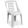 ipae progarden IPAE-PROGARDEN Sedia da Giardino senza Braccioli Colore Bianco - Modello Sonda