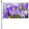 BONDIJ Bandiera da giardino zafferano 90 x 150 cm bandiera da esterno bandiera brezza bandiera a prova di sbiadimento bandiere per casa casa decorazione interna esterna