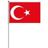 Pandiui23 20 pezzi di bandiere a manovella della Turchia, Turchia Mini Bandiera portatile, Piccola Bandiera Turchia, Mini Bandiera Turchia, bandiere della Turchia, bandierine della Turchia