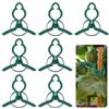 Generic 100 clip di supporto per piante, 4 x 3,5 x 0,8 cm, in plastica, fissatrici per piante rampicanti, per il fissaggio di piante da giardino, fiori, pomodori, cetrioli, vite (verde)