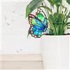 Generic, supporto per piante in vaso in acrilico con farfalla, ornamento decorativo per vasi da interno/esterno, regalo ideale per la bellezza del giardino e del prato (AB-024)