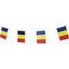 Pandiui23 Bandiera Romania - 40 bandierine nazionali Romania, 14 x 21 cm, per decorazioni di bar da giardino (Pandiui23)