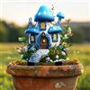 Generic Palo da giardino in acrilico a forma di fungo, decorazione acrilica per interni ed esterni, idea regalo per ornamenti in vaso di fiori e abbellimento del paesaggio, adatto per cortili e prato