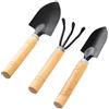 Generic Il set di 3 mini attrezzi da giardino include una piccola pala in ferro e un rastrello a mano per piante grasse