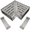 SXSJMY Raccordo Angolare Retto 90° per Grondaia 15 cm con 2 Connettori Inclusi