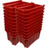 acquaverde Cassetta Agricola con Fondo Traforato in Plastica, Cesta per Raccolta Olive, Impilabili e Sovrapponibili, Con Manici, 40 Litri, cm. 56x35x31 (20)