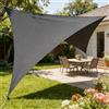 Generic Tenda parasole triangolare, permeabile, copertura per pergola, blocco UV, per esterni, patio, giardino, cortile, terrazza, pergola, 305 x 295 x 305 cm