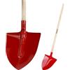 Crisalide® - Badile Arancione Super Resistente 30x29 cm Con Manico In Legno 135cm, Versatile per Uso Agricolo, Giardinaggio e Lavori Pesanti, Multiuso, Pala da Neve