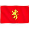 Runesol Zaragoza Flag, 91x152cm, 3ft x 5ft, 4 Occhielli, Bandiera Regionale Spagnola, Saragossa, Giorno dell'Aragona, Interno, Esterno, Festone, Saragozza