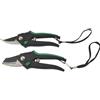 Mannesmann Brüder Mannesmann set cesoie da giardino 2 pz, metallo leggero | M63202 | Cesoia per fiori e troncarami a incudine con lame temprate, impugnature in plastica antiscivolo, chiusura a una mano