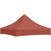 hliofuir Tetto per tenda da festa, 2 x 2 m, tetto di ricambio per gazebo pieghevole, terracotta