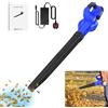 Rigogo Aspiratore e soffiatore di foglie a Batteria, Velocità Aria 180 km/h, Souffleur de Feuilles Sans Fil con 4.0 Batteria e Caricabatterie, per Foglie Giardino, Trucioli Legno