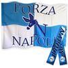 NARAMAKI Bandiera e Fascia del Napoli - Bandiera 90x150cm con Passante per Asta +Fascetta Napoli 89x8cm- Tifoseria Campionato di Calcio(BANDIERA + FASCIA NAPOLI)