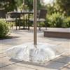 Generic Base in PVC per iniezione d'acqua e ombrellone base per ombrellone per uso esterno patio, borsa per acqua resistente 9-10 kg con design rinforzato antivento, portatile