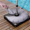 Generic Base per sacco d'acqua a forma di U, resistente, con rivestimento UV, riempibile, per tende all'aperto, tettoie, gazebo, eventi, 30 cm