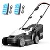 Litheli Tagliaerba Tosaerba a Batteria 33cm, Altezza Regolabile 25-65mm, Sacco 30L, fino a 200m², Tosaerba Elettrico con 2x 20V Batteria 4.0Ah