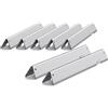 WEMEIKIT 66033 & 66797 - Barre aromatizzanti di Ricambio da 17 Pollici per Weber Genesis II E-410 E-415 S-435, Genesis II/LX 400 Series (2017 e più recenti), in Acciaio Inox, Confezione da 7