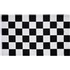 PHENO FLAGS Bandiera Motorsport, 150x90 cm - Bandiera da corsa F1 in bianco e nero con robusti occhielli in metallo e doppie cuciture, bandiera a scacchi - resistente alle intemperie