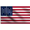 DMSE Wholesale DMSE 33 Star Fort Sumter Union Civil War American USA United States Flag 3X5 Ft Foot 100% Polyester 100D Flag UV Resistant (3' X 5' Ft Foot)