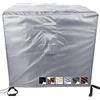 MEEYI Copertura Antivento per Tavolo da Pranzo 90x90x90cm sedie da Esterni Rettangolare Copertura mobili Giardino Copertura mobili Giardino Impermeabile 420D Oxford per divani-Argento